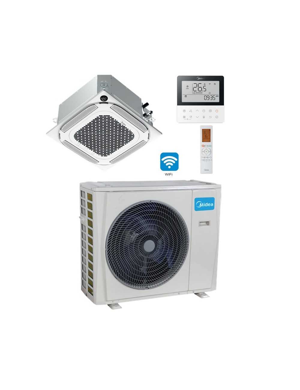 Aer Conditionat Midea Breezeless Tip Caseta MCA4U-18HRFNX(GA)/ T-MBQ4-03AWD/ MOX330U-18HFN8-Q 18000 btu , Inverter